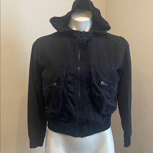 Zella Black Hooded Kids Jacket